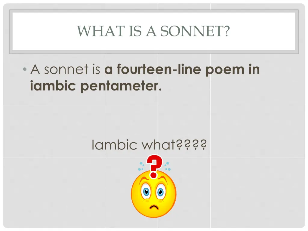 what is a sonnet