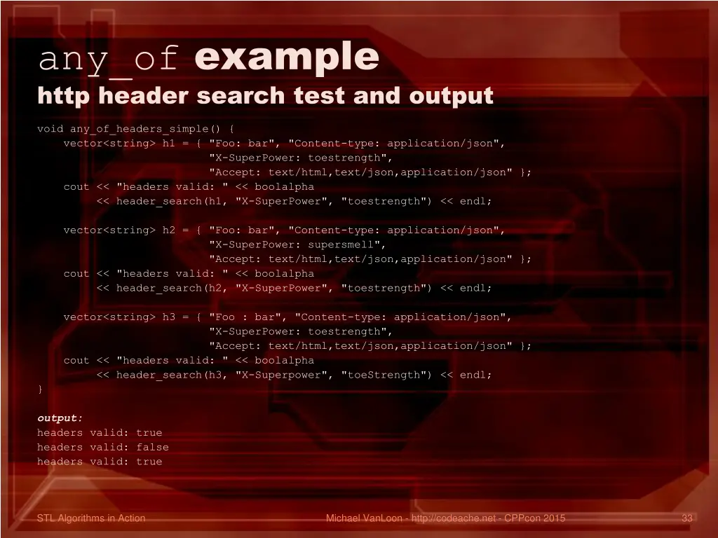 any of example http header search test and output