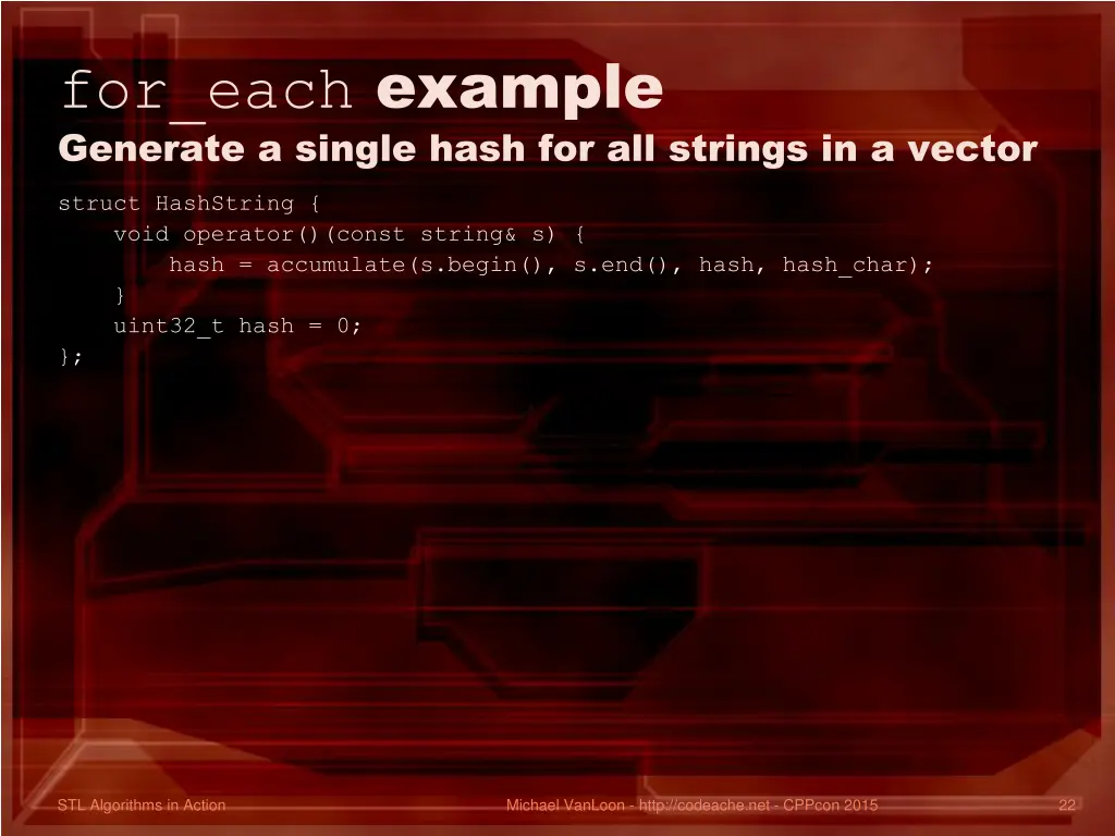 for each example generate a single hash 1