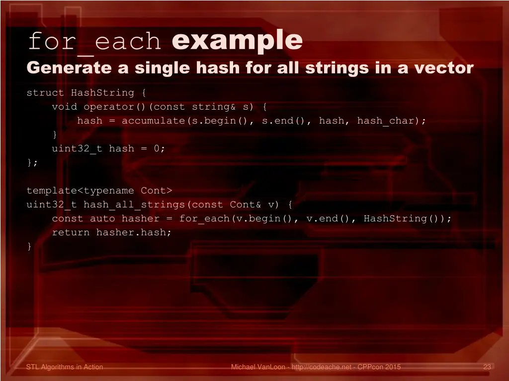 for each example generate a single hash 2