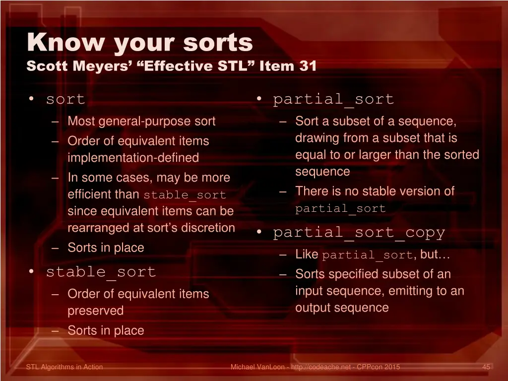 know your sorts scott meyers effective stl item 31