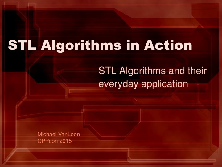 stl algorithms in action