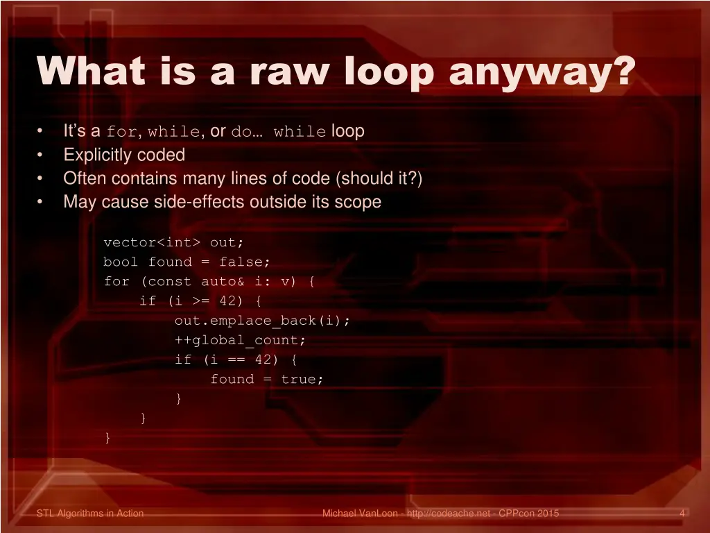 what is a raw loop anyway