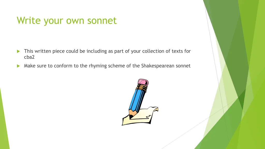 write your own sonnet