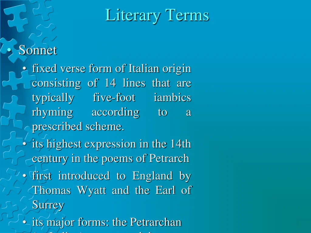 literary terms