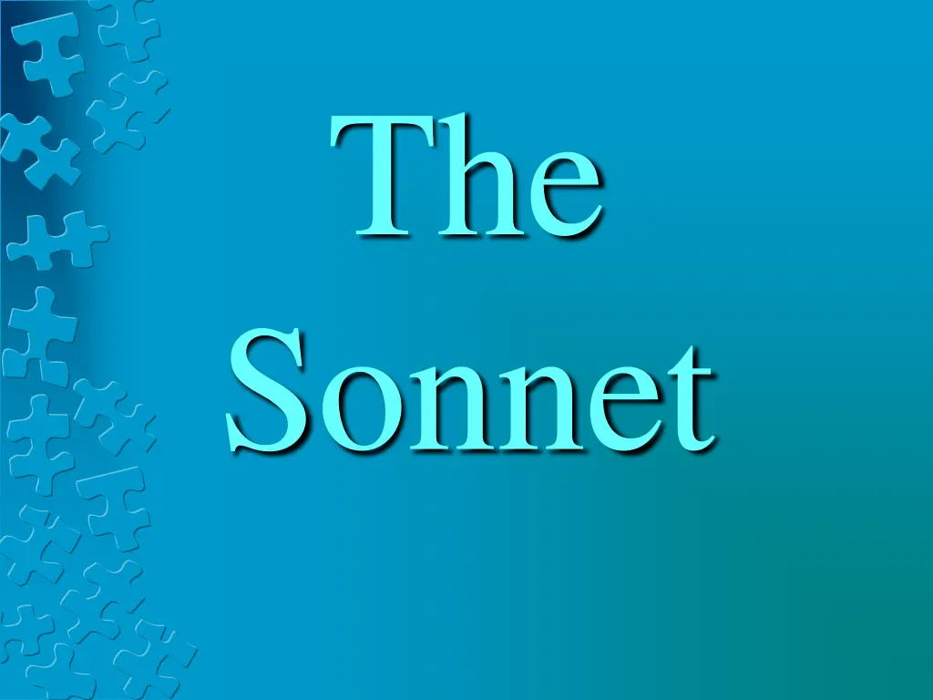 the sonnet