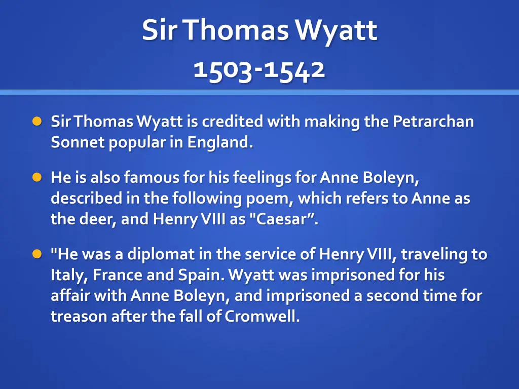 sir thomas wyatt 1503 1542