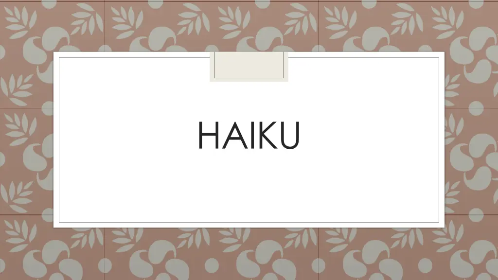 haiku