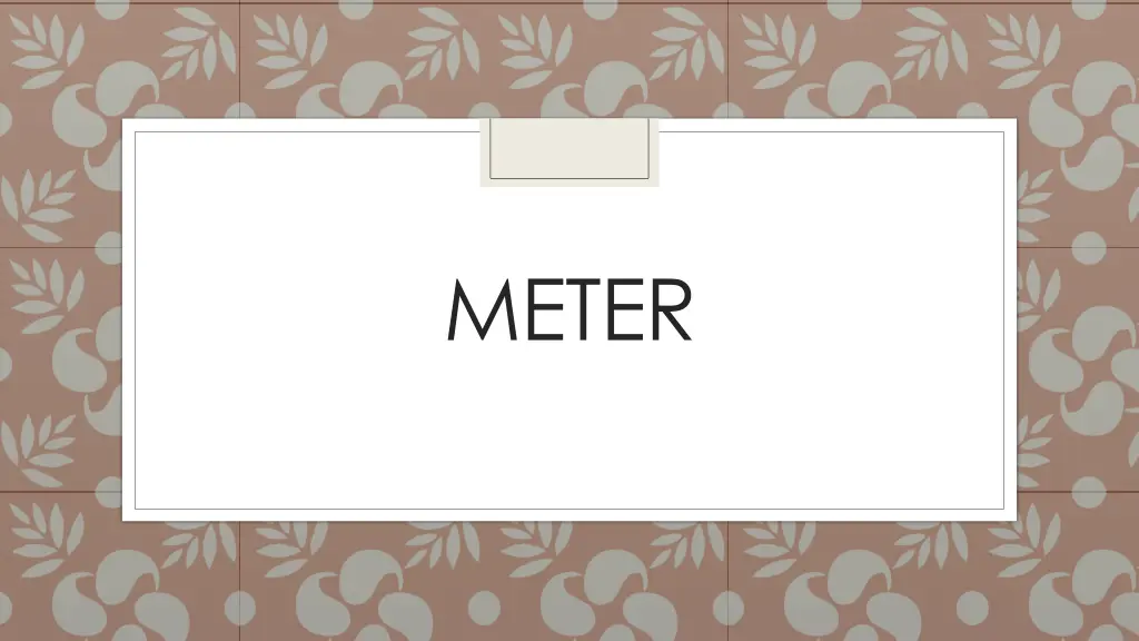 meter