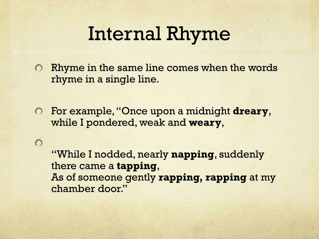 internal rhyme