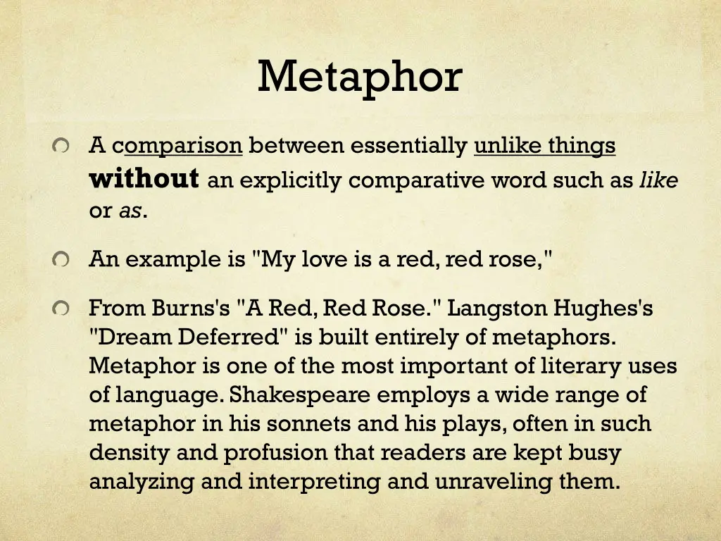 metaphor