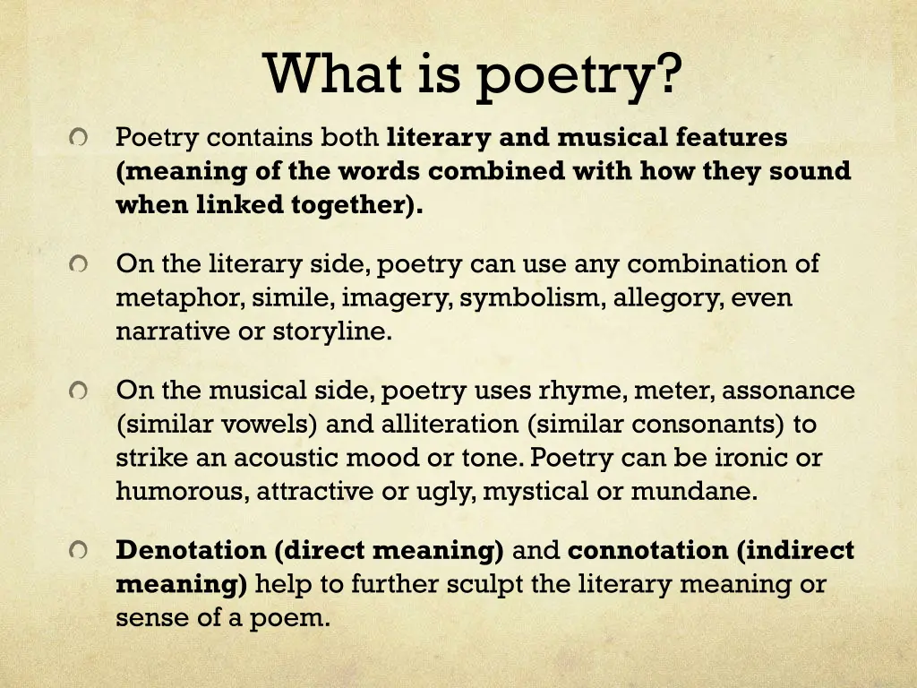 what is poetry poetry contains both literary