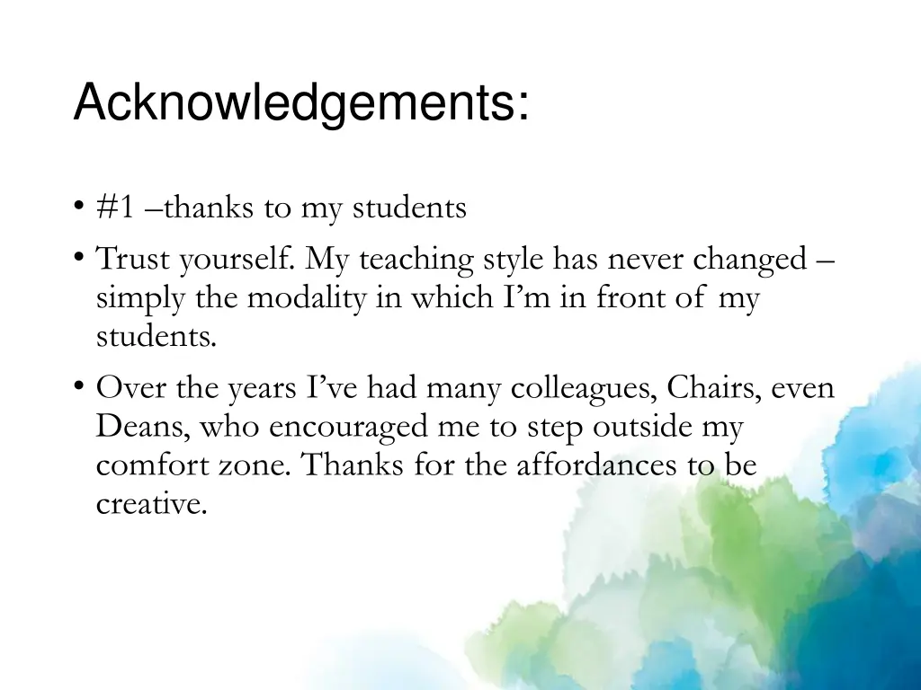 acknowledgements