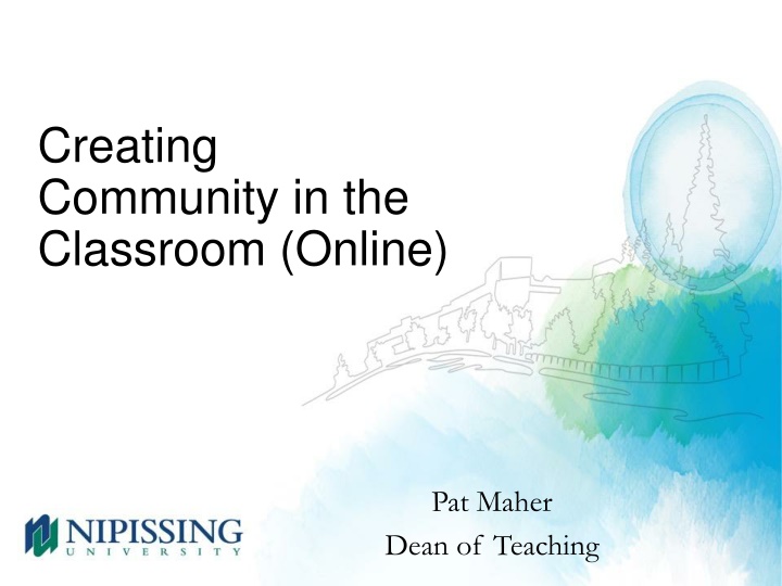 creating community in the classroom online