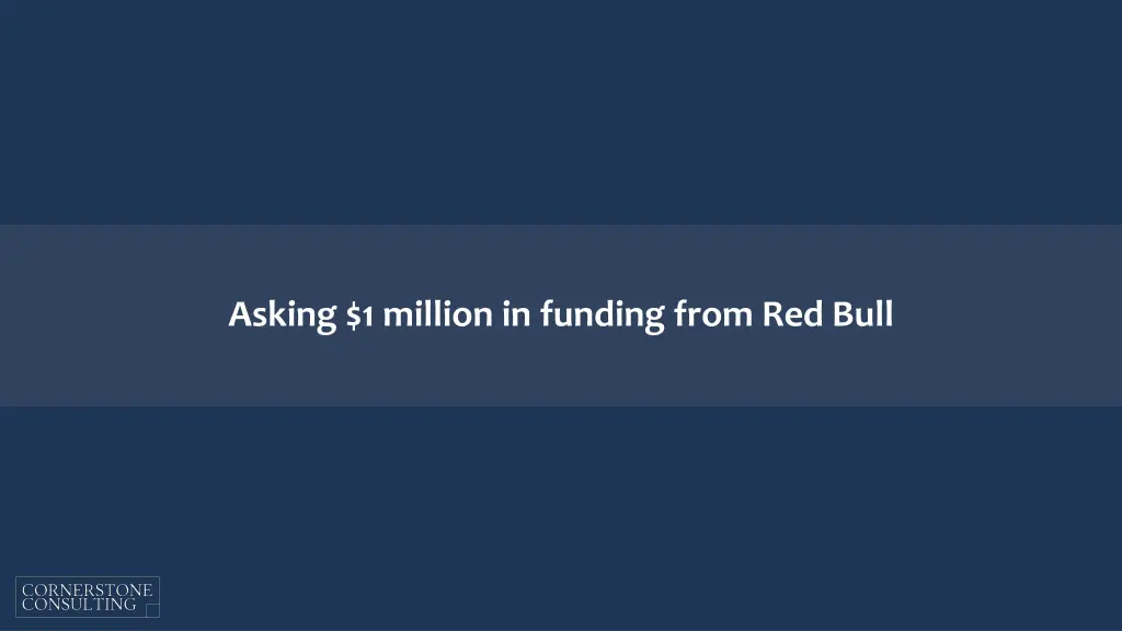 asking 1 million in funding from red bull