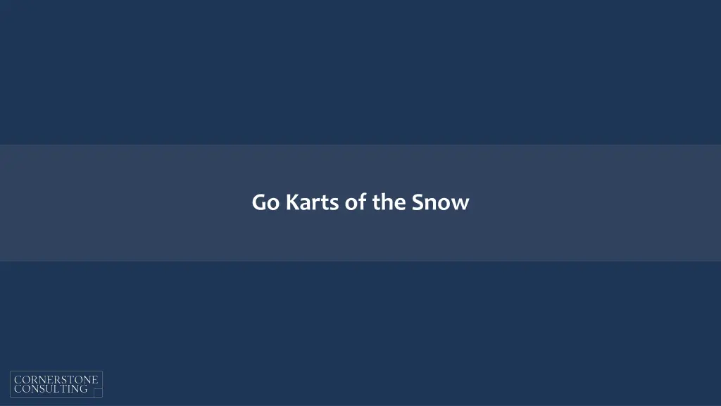 go karts of the snow