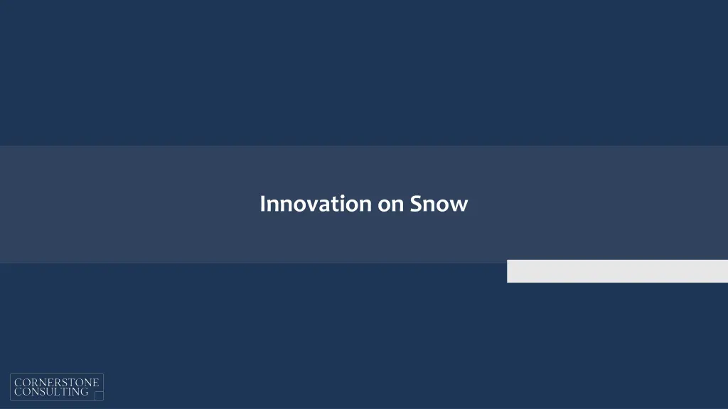 innovation on snow