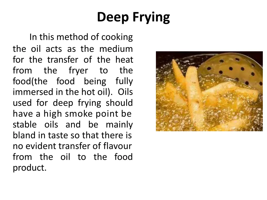 deep frying