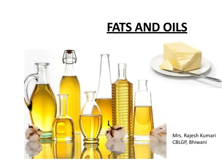 fats and oils