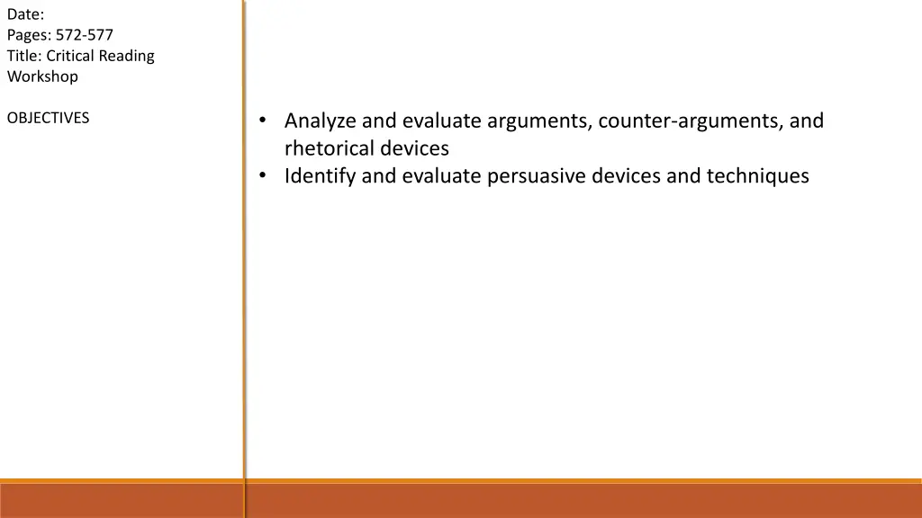 date pages 572 577 title critical reading workshop