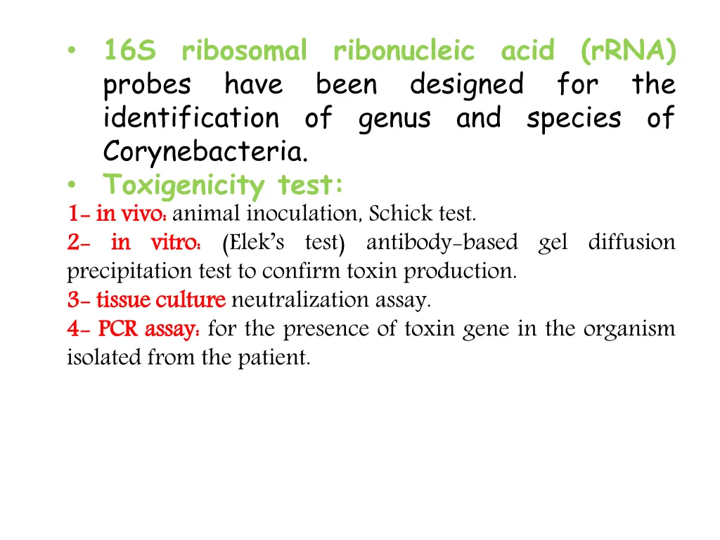 16s probes identification of genus and species