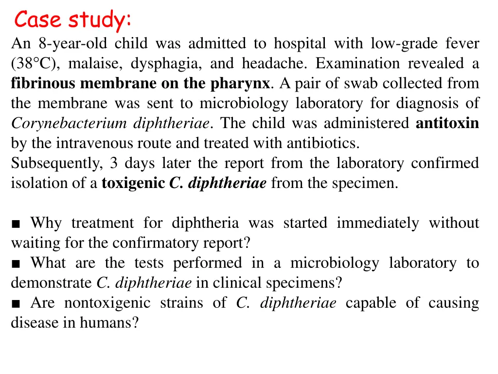 case study an 8 year old child was admitted