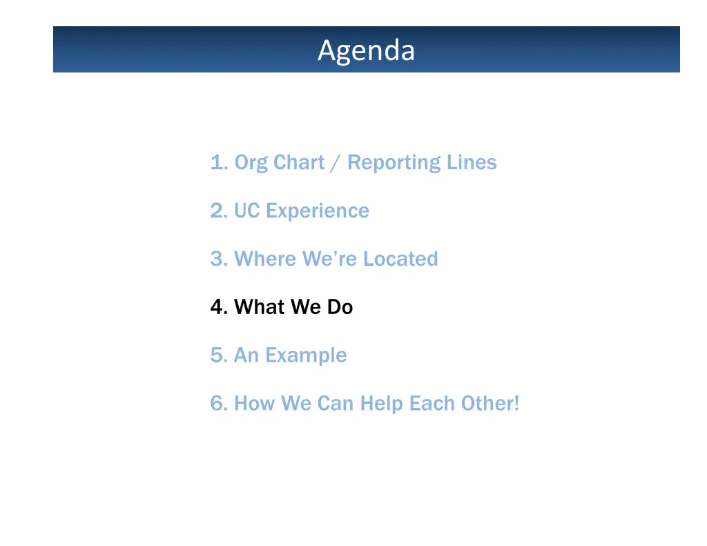 agenda 4