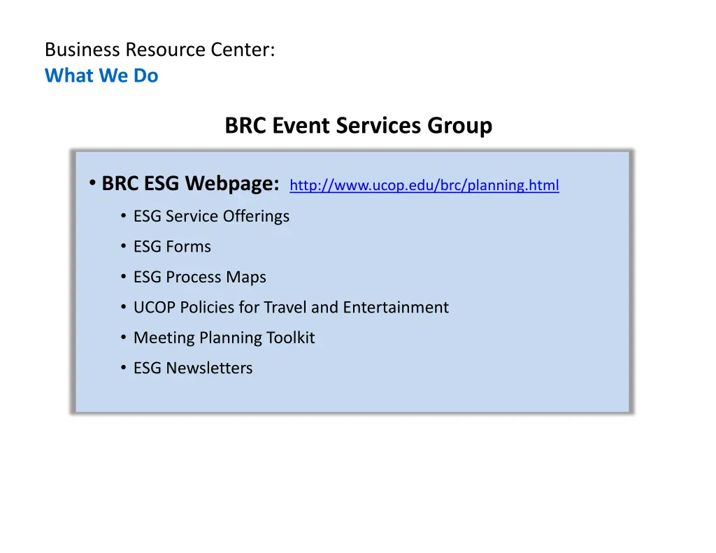 business resource center what we do 3