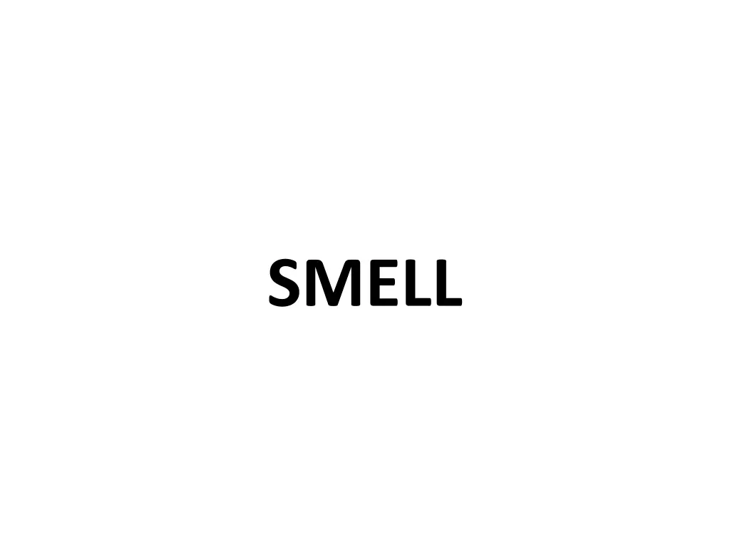 smell