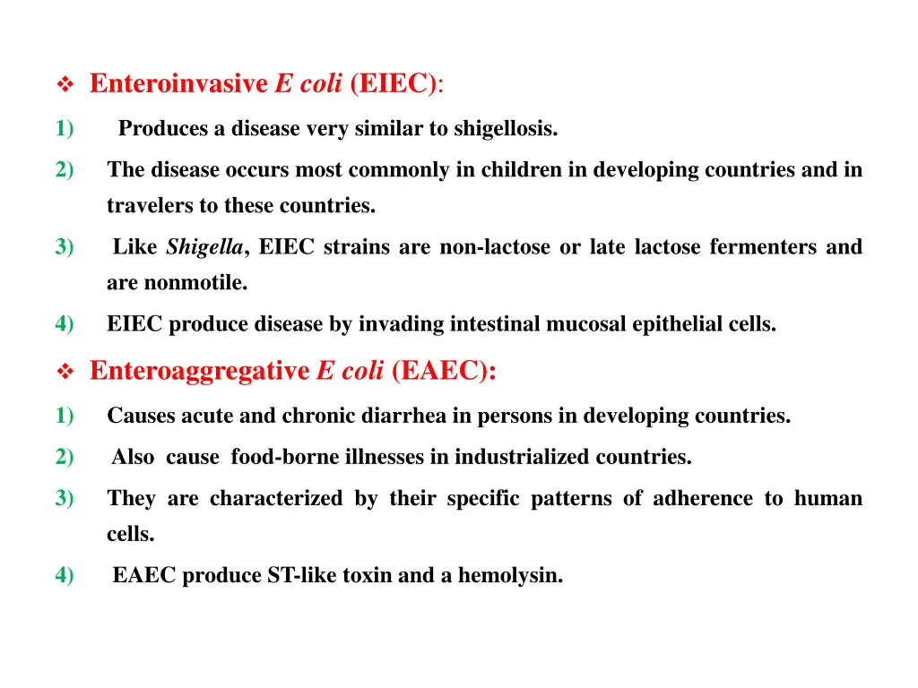 enteroinvasive e coli eiec