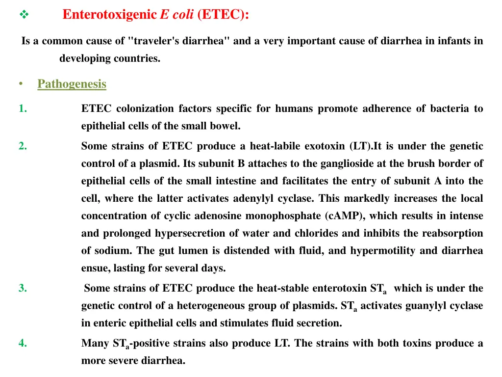 enterotoxigenic e coli etec