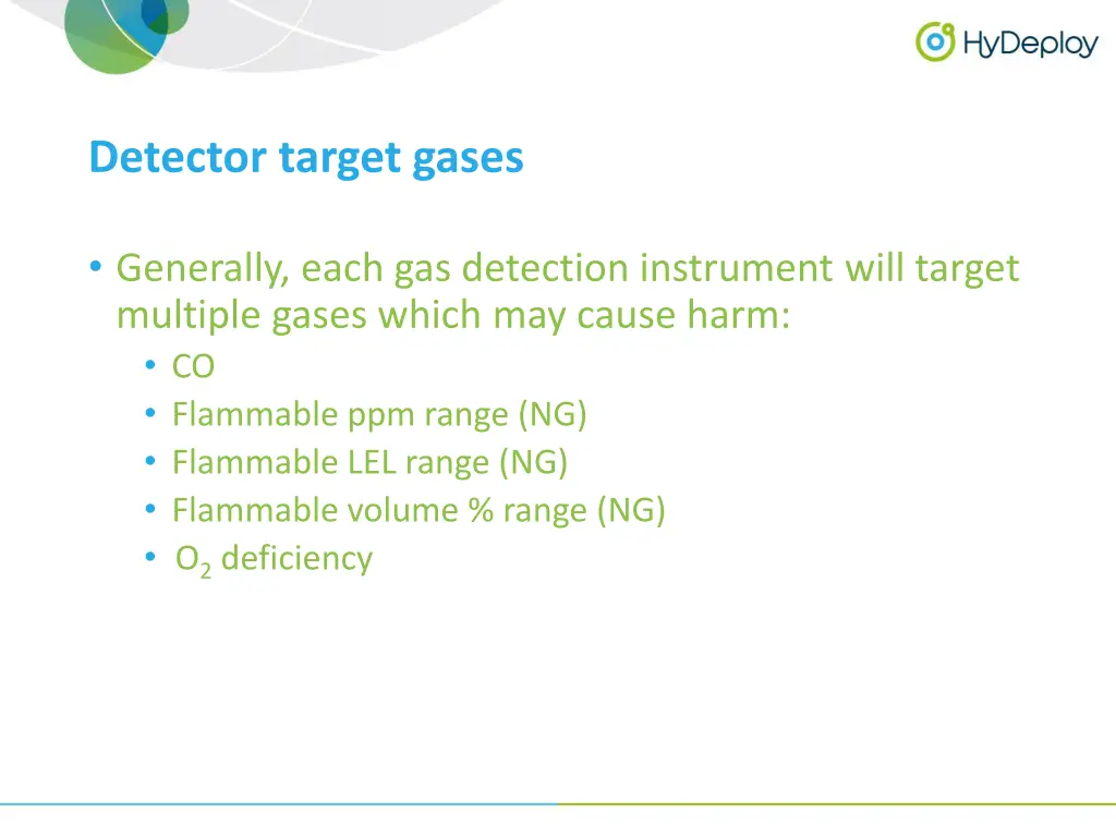 detector target gases