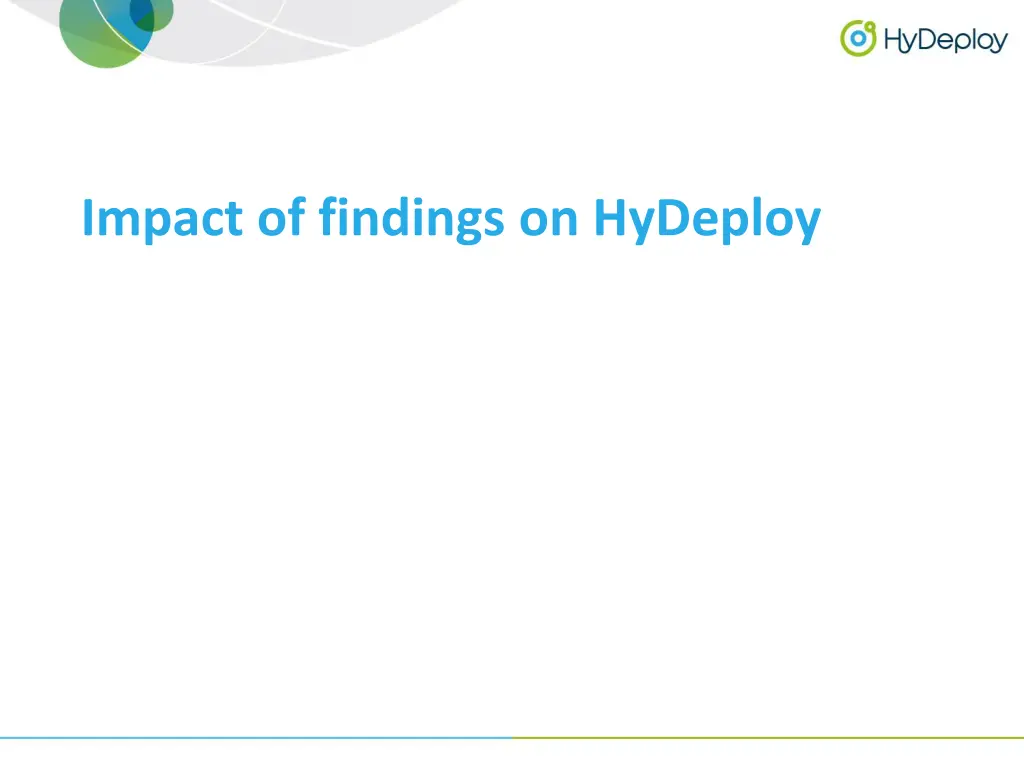 impact of findings on hydeploy