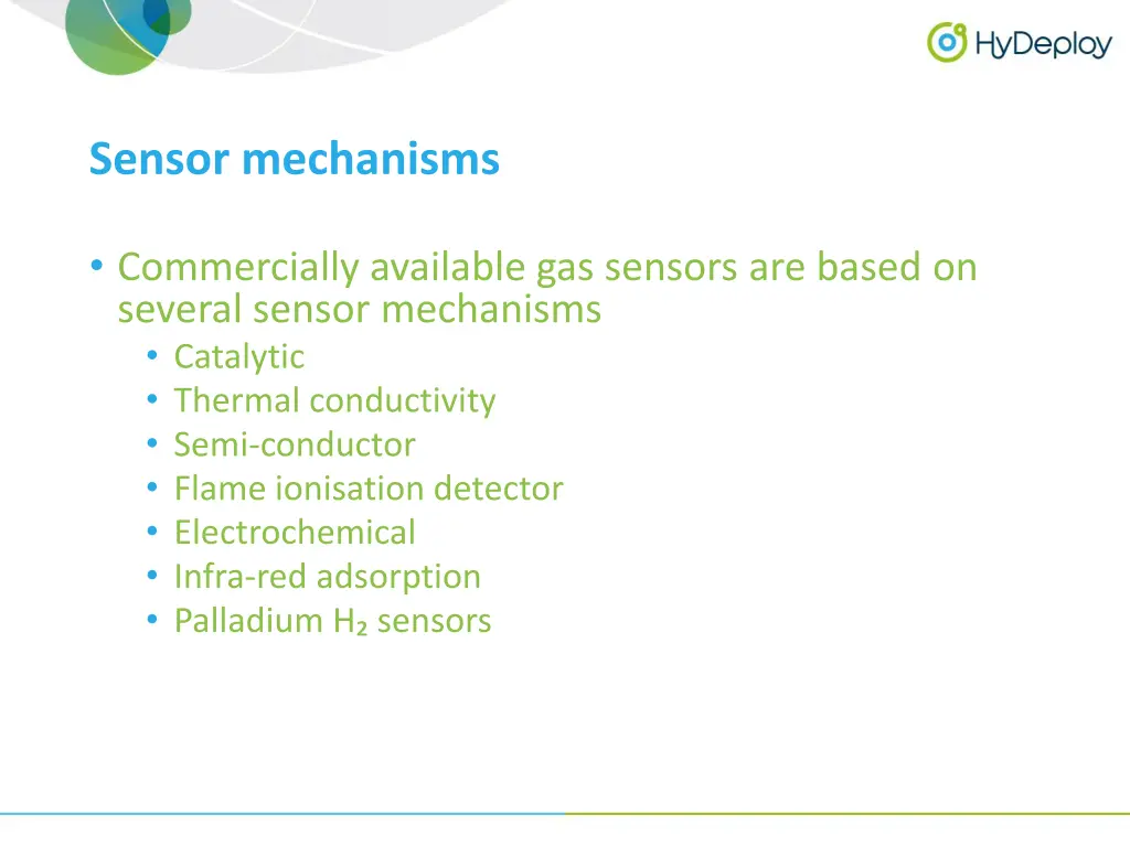 sensor mechanisms