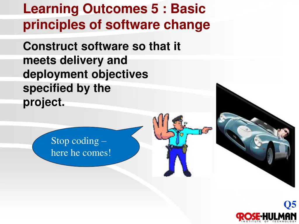 learning outcomes 5 basic principles of software