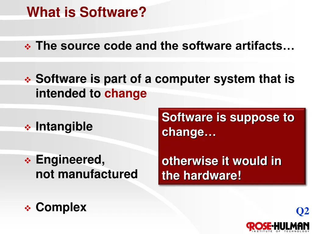 what is software