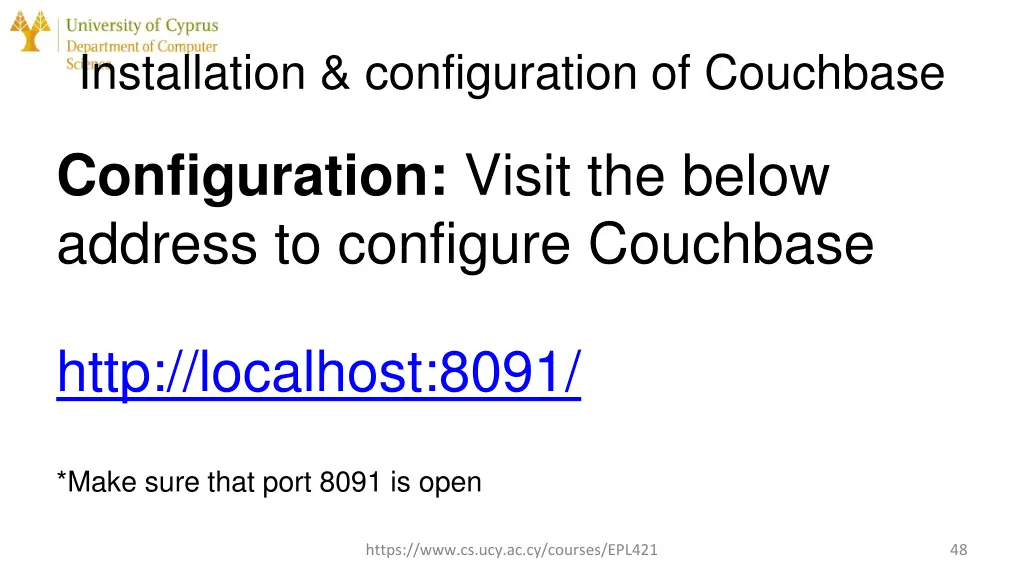 installation configuration of couchbase 2