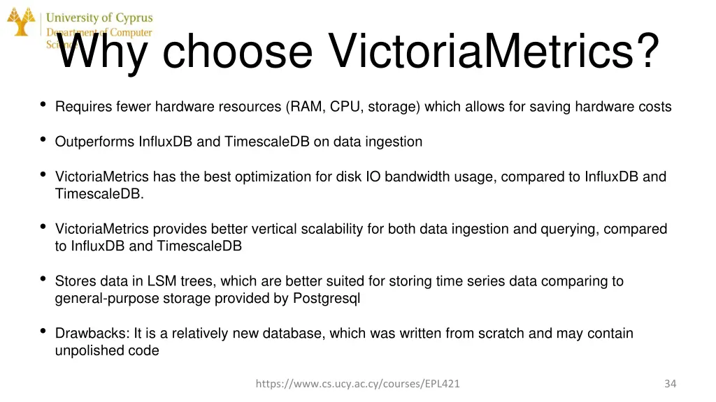 why choose victoriametrics