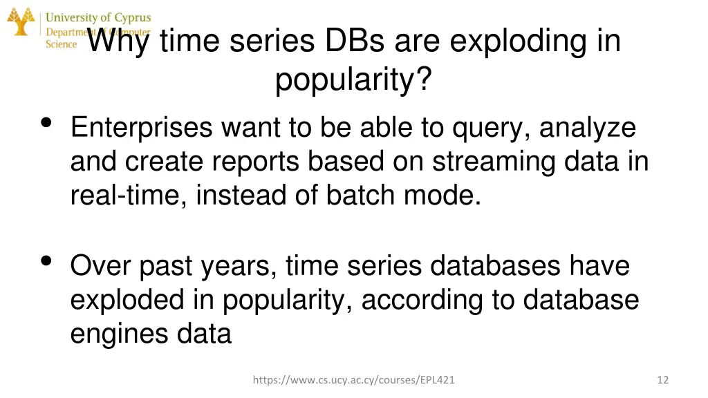 why time series dbs are exploding in popularity