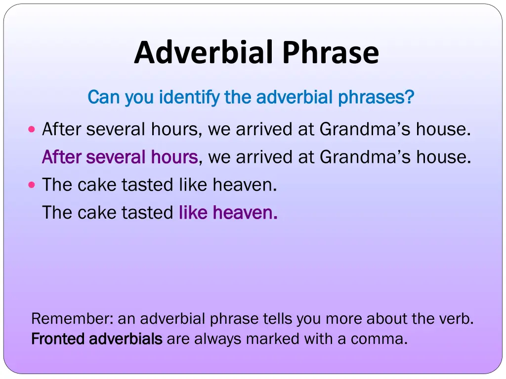 adverbial phrase 1