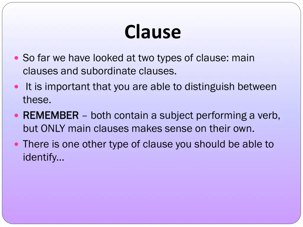 clause