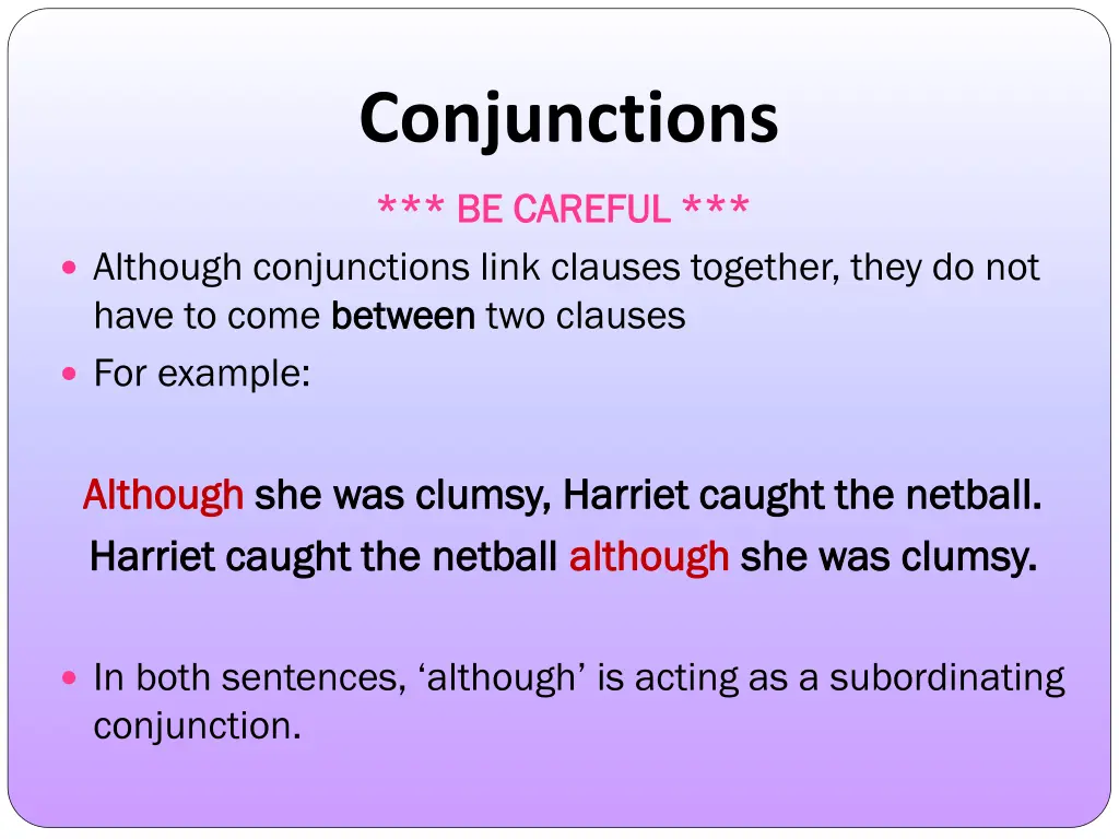 conjunctions 1