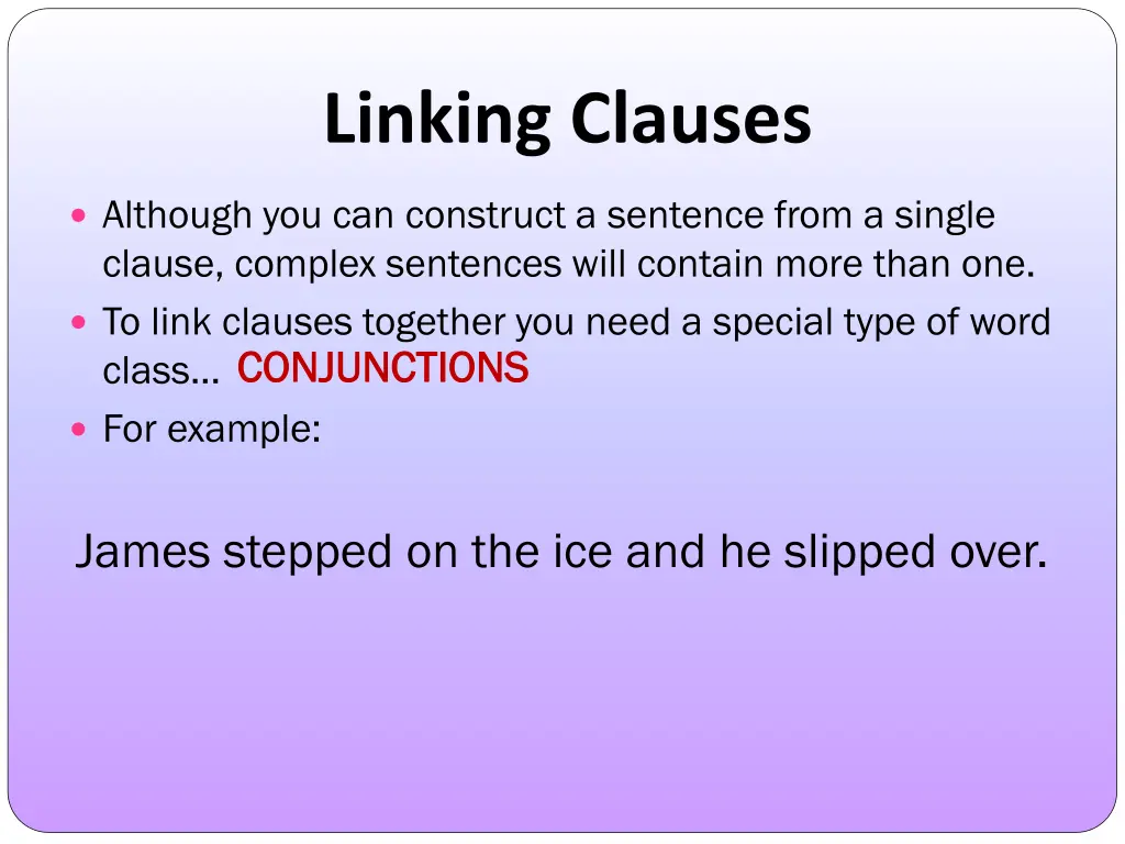 linking clauses 1