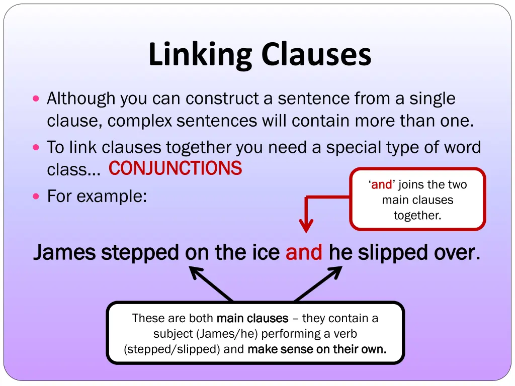 linking clauses 3