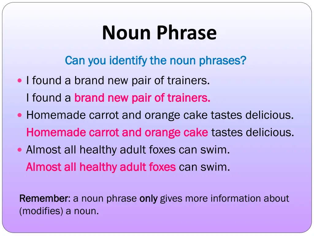 noun phrase 2