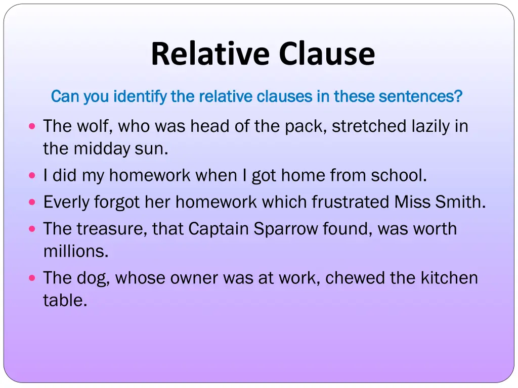 relative clause 7