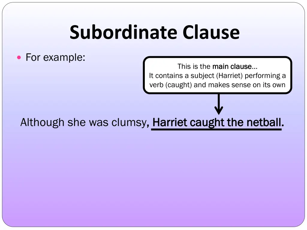 subordinate clause 1