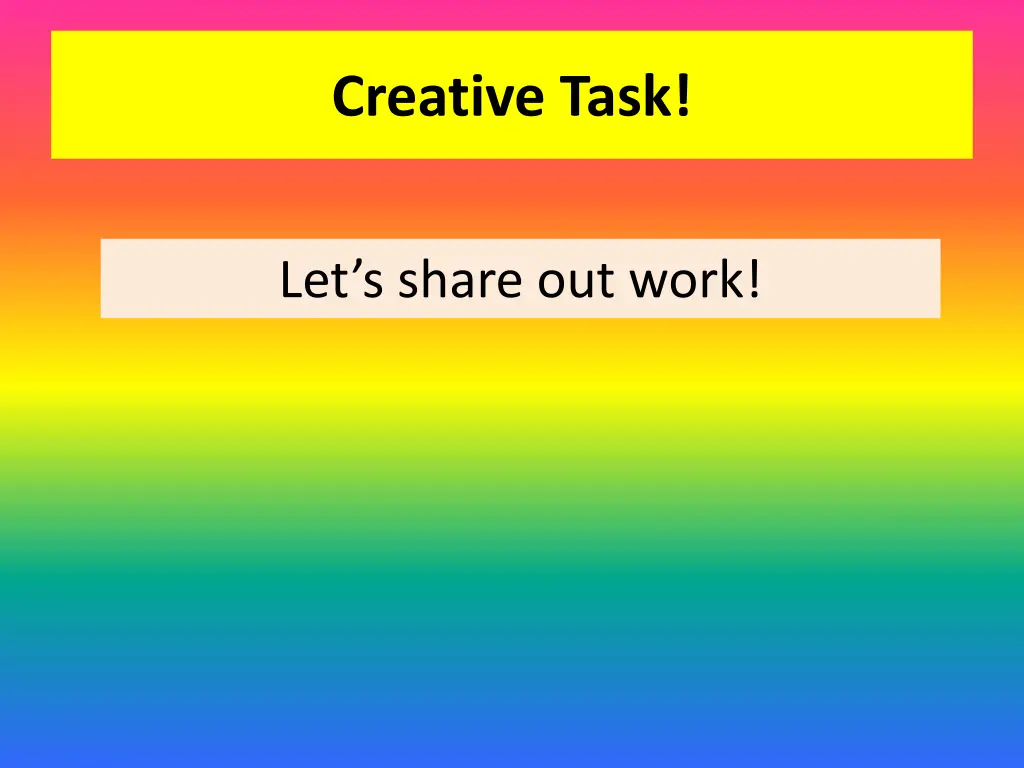 creative task 1