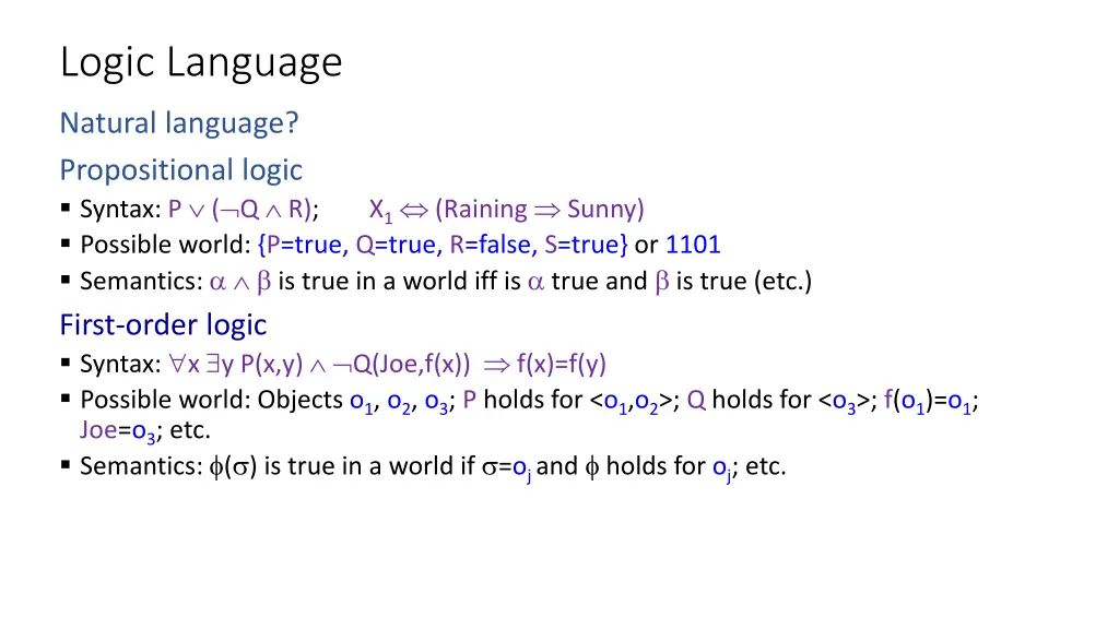 logic language