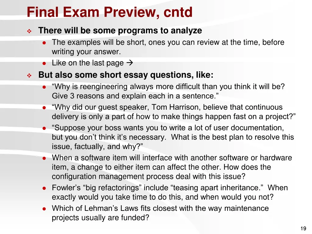 final exam preview cntd